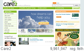 Web 2.0 Design: kevesebb hasáb (care2.com)